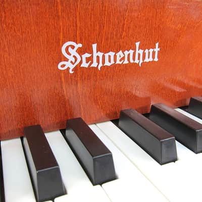 1960s Schoenhut Children's Toy Upright Piano Two Octave Near Mint Birch Cabinet & Matching Bench! image 2