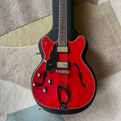 Left Handed DeArmond Starfire Crimson Red Transparent 1999 image 1