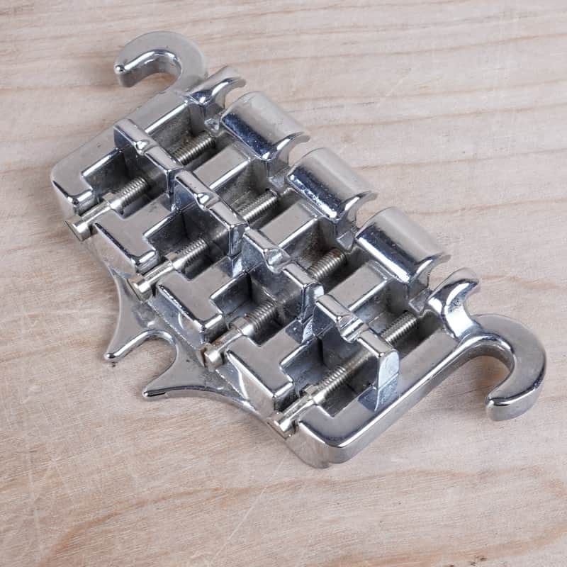 Gibson Thunderbird Bass Bridge with Saddles 1960s Chrome Vintage EB Basses image 1
