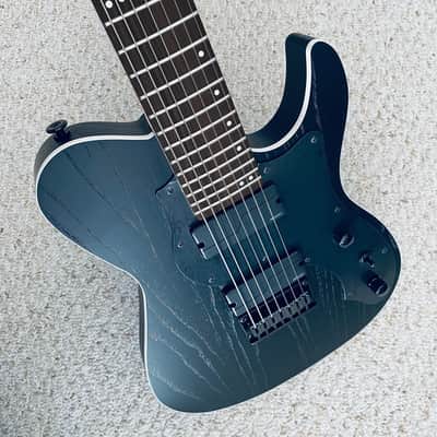 FGN J-Standard Iliad JIL72ASHDEG 7-String Electric Guitar w/ Bag - Open Pore Black image 19