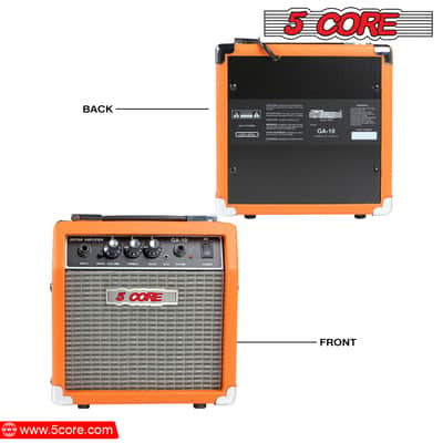 5 Core Guitar AMP 10W 1x5" Electric Guitar Amplifier Classical Practice Bass Acoustic Guitar Combo GA 10 ORG image 6