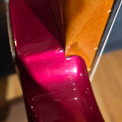 Vintage 1962 1 Owner Fender Stratocaster Slab Board Brazilian Rosewood Fretboard Candy Apple Red Refin w/ OHSC image 14