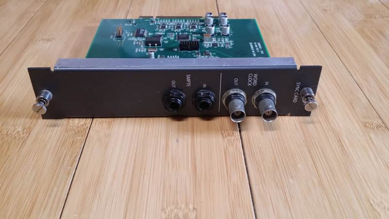Mackie digital x bus- SYNC Card providing word clock and SMPTE I/O image 1