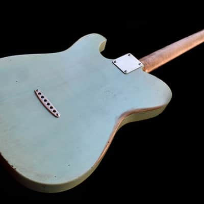 Dax&Co. Ironhorse Deluxe 2022 Aqua/Cream Guitar W/ Hardshell Case & COA! image 12