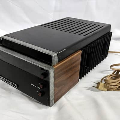 RARE Vintage Heathkit Power Amplifier AA-1506 Black/Woodgrain | Reverb