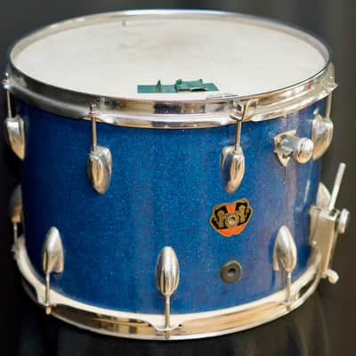 Lyra 10 x 14 Marching Snare – Blue Sparkle (1960s MIJ) image 2