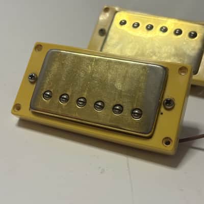 Series 10 Les Paul PAF Style burst Humbucker aged gold cover and rings Vintage 90s image 2