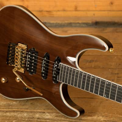 Jackson Pro Plus Series Soloist SLA3W - Ebony - Natural Walnut image 5