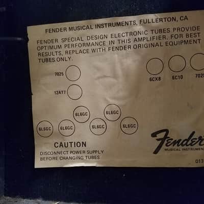 Fender Super Twin Empty Shell 1977-80 Black image 3