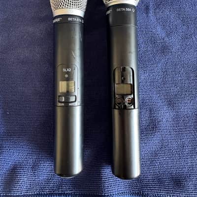 Shure Shure SLX Dual Wireless System – 2 SLX4 Receivers / SLX2 Beta 87A & Beta 58A – H5 518-542 MHz image 4