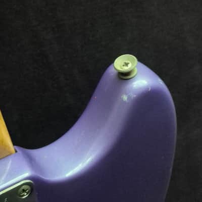 1963 Fender Duo-Sonic with Rosewood Fretboard - Transparent Red under Purple image 11