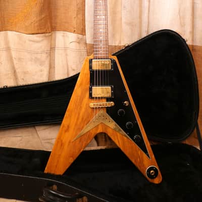 Hamer Vector Korina Limited Edition Flying V #27 of 72 1997 Korina image 1
