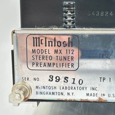 McIntosh MX112 Stereo Tuner Preamplifier image 13