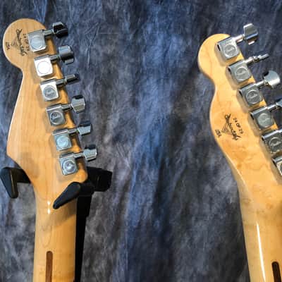 Fender Stratocaster Telecaster 1993 Gold Sparkle GC LE 29th Anniversary Matched Set image 16