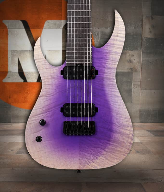 Schecter John Browne Tao-8 Left-Handed Electric Guitar - Ozone Burst (637) image 1