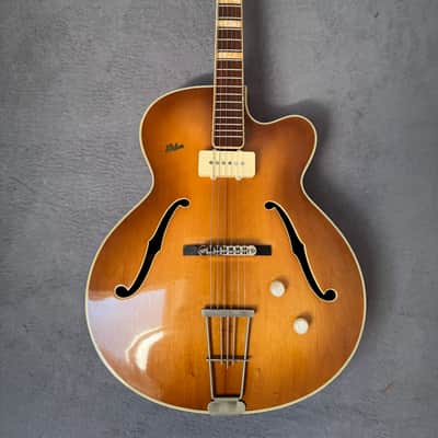 Hofner 4550 S - 1950s archtop guitar - fretjob, electrified, player image 23