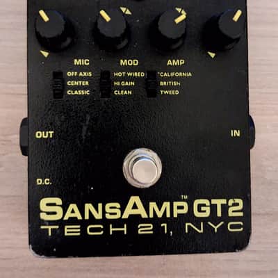 Tech 21 SansAmp GT2 Tube Amp Emulation Pedal | Reverb