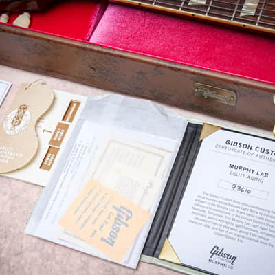 GIBSON USA Custom Shop M2M Murphy Lab '59 Les Paul Standard Reissue Light Aged " Cherry Sunburst" (2023) image 3
