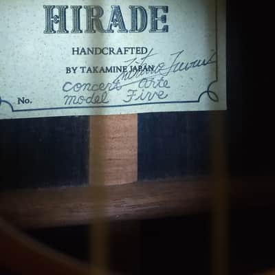 Takamine Hirade Concert Arte Model 5 image 3