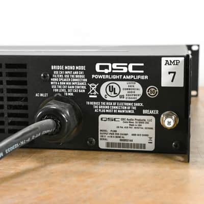 QSC PL380 Powerlight 3 Series 2-Channel Power Amplifier CG012GH image 6