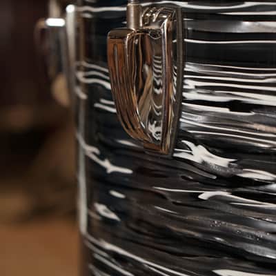 Ludwig 12/13/16/22" Classic Maple Mod Drum Set - Vintage Black Oyster image 12