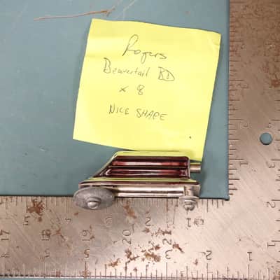 Vintage Rogers Beavertail Bass Drum Lug, Ohio-era Cast Body, Set of 8 image 9