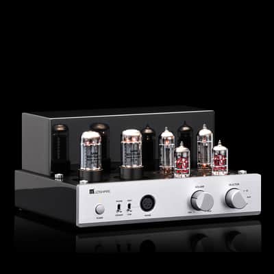 Muzishare X3T Tube Amplifier, Class A Single Ended,Bluetooth Input,Balanced or 6.35mm TRS Headphone Output,Tubes EL84x2, AC115 and AC230 Switchable image 3