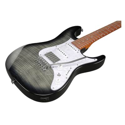 Ibanez AZ22S1F Standard 6-String Right-Handed Electric Guitar with Roasted Maple Neck and Jatoba Fretboard (Transparent Black Sunburst) image 4