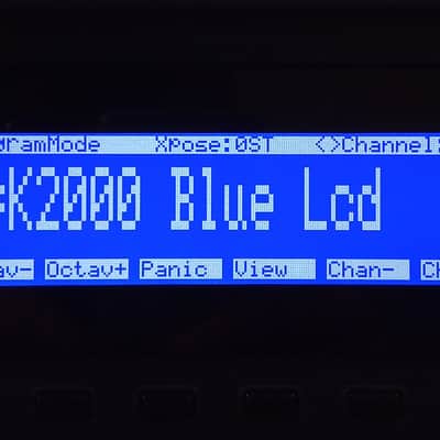 New blue display for Kurzweil K2000/K2000r