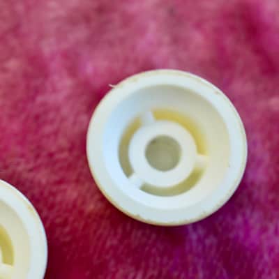 Vintage 1960's Fender Stratocaster Knob Set - Pre-CBS Control Knobs 1963 1964 Volume Tone image 12