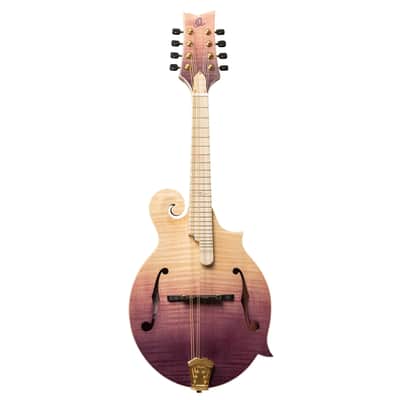 Ortega RMF200PF Americana Series F-Style Solid Flamed Maple Top Maple Neck 8-String Mandolin w/Croco Leather Case image 4