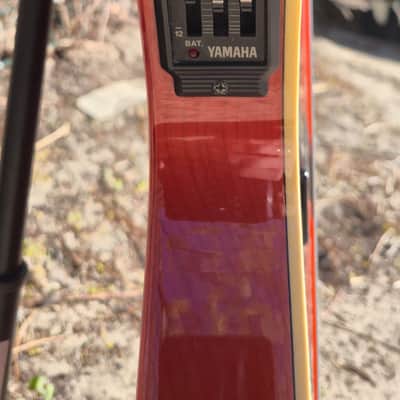 Rare Yamaha BEX4 Semi-Hollow Bass 2000 - Amber Orange - Signed by Billy Sheehan image 9