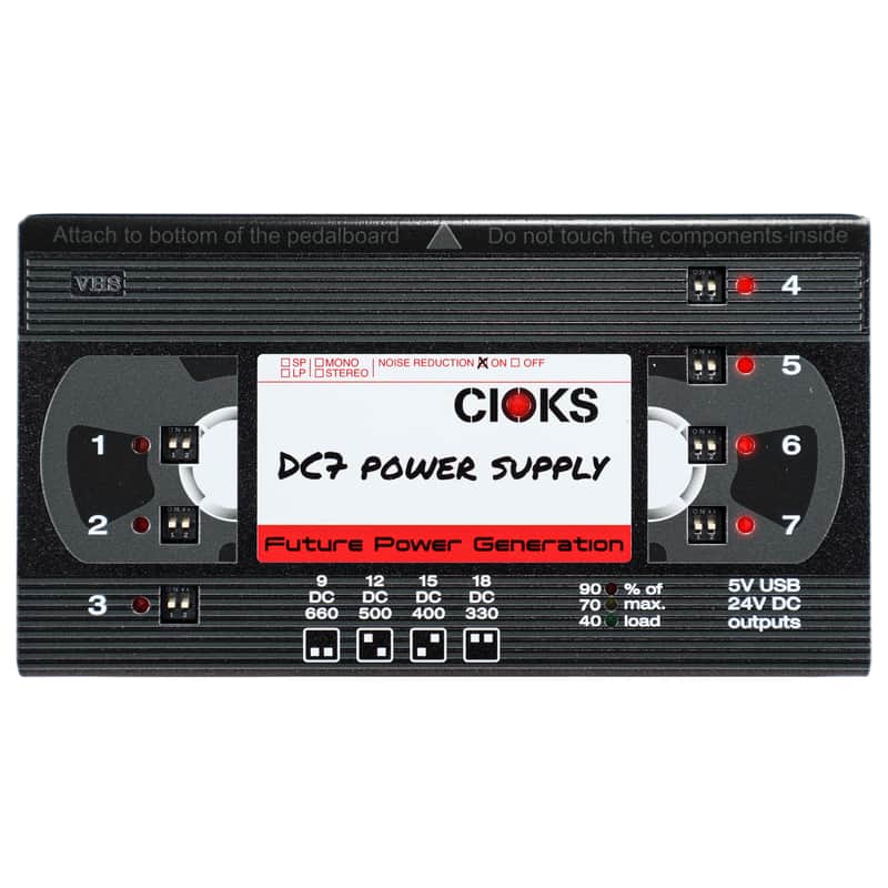 New CIOKS DC7 Limited Edition Retro Series VHS Tape Guitar Pedal Power Supply image 1