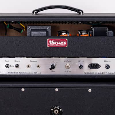 2019 Rola Amplifiers Lead 100 Boutique Tube Amp Head + 2x12 Cab, Heart-Toured w/ Flight Case image 9