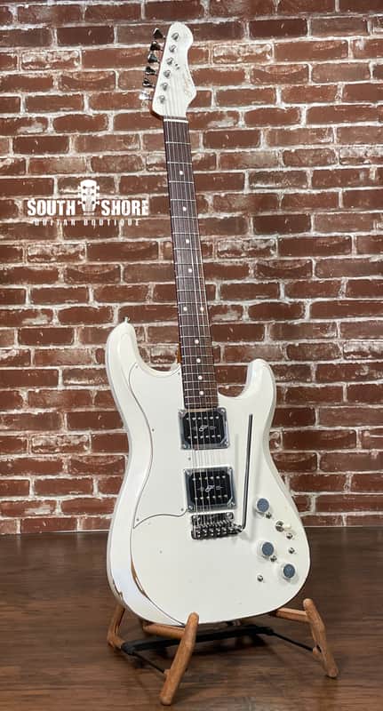 Fiam Guitars Mirari F5 2022 Aged White over Gold, by past Ronin luthier Izzy Lugo (Authorized Fiam Dealer) image 1