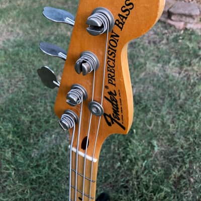 Fender Precision Bass with Maple Fretboard 1974 - Black image 5