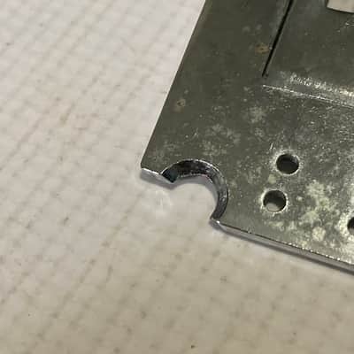 2000's Japan Jackson Licensed JT-580LP Floyd Rose Tremolo Bridge Chrome Base Plate image 13