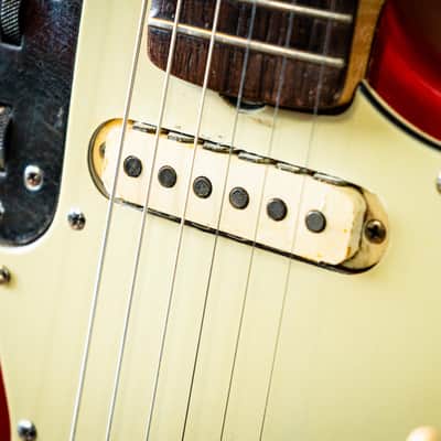 Fender Jaguar 1963 - Candy Apple Red with Matching Headstock image 10