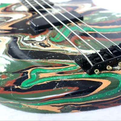 Custom Swirl Painted Dean Edge 09 Bass Guitar image 18