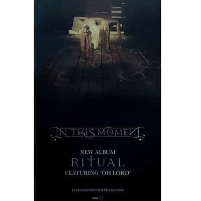 IN THIS MOMENT - Ritual Ltd Ed Rare New Tour Poster! HALESTORM LACUNA COIL New Years Day ARCH ENEMY image 1