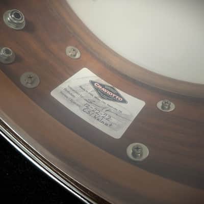 Craviotto Walnut with Cherry Inlay 4 Piece Shell Pack image 14