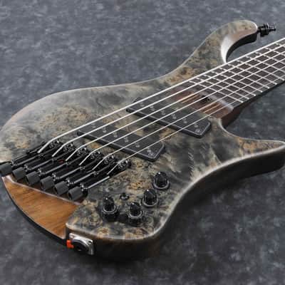 Ibanez EHB1506MS-BIF Bass Workshop EHB Electric Bass 6-String Multi Scale - Black Ice Flat + Gig Bag PGPGB image 3