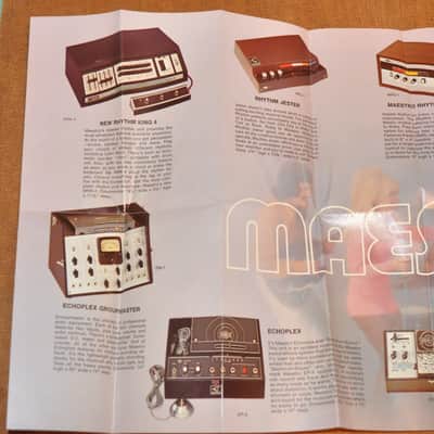 Maestro vintage catalog booklet brochure Fold out brochure includes echoplex, sireco and more! image 10
