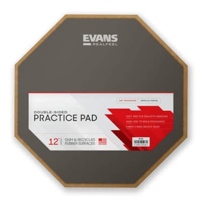 Evans HQ-PracticePad Realfeel 12" RF12D image 2