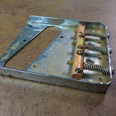 AGED Fender USA PAT PENDING Telecaster BRIDGE vintage 3 saddle RELIC 52 Tele Nocaster MEDIUM-HEAVY relic image 9