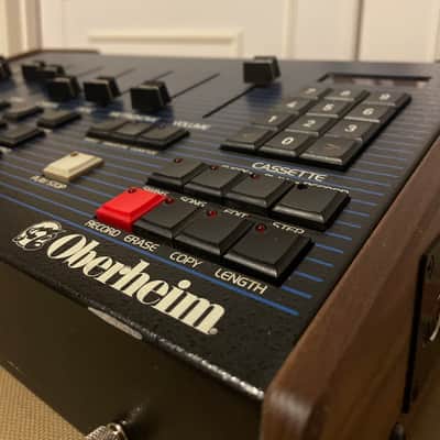 Oberheim DX 6-Voice Drum Machine 1984 - with MIDI & OAK  Wood Sides