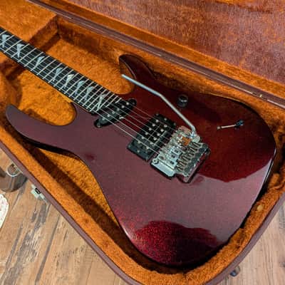 1990 Hamer Californian Elite Electric Guitar Black Cherry Sparkle All Original & CLEAN!! image 1