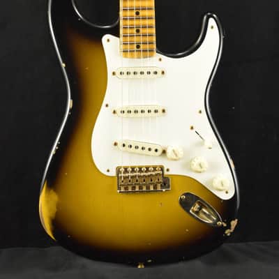 Fender Custom Shop Limited Edition '57 Strat - Relic Faded Aged 2-Color Sunburst image 1