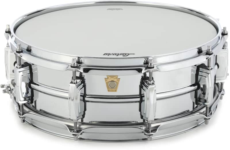 Ludwig LB400B Chrome-Over-Brass Snare Drum - 5 x 14-inch image 1