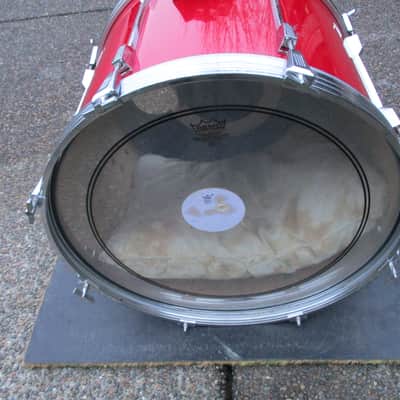 Tama Vintage Rockstar 22 X 16 Bass Drum, Lipstick Red, Made in Japan ! image 8